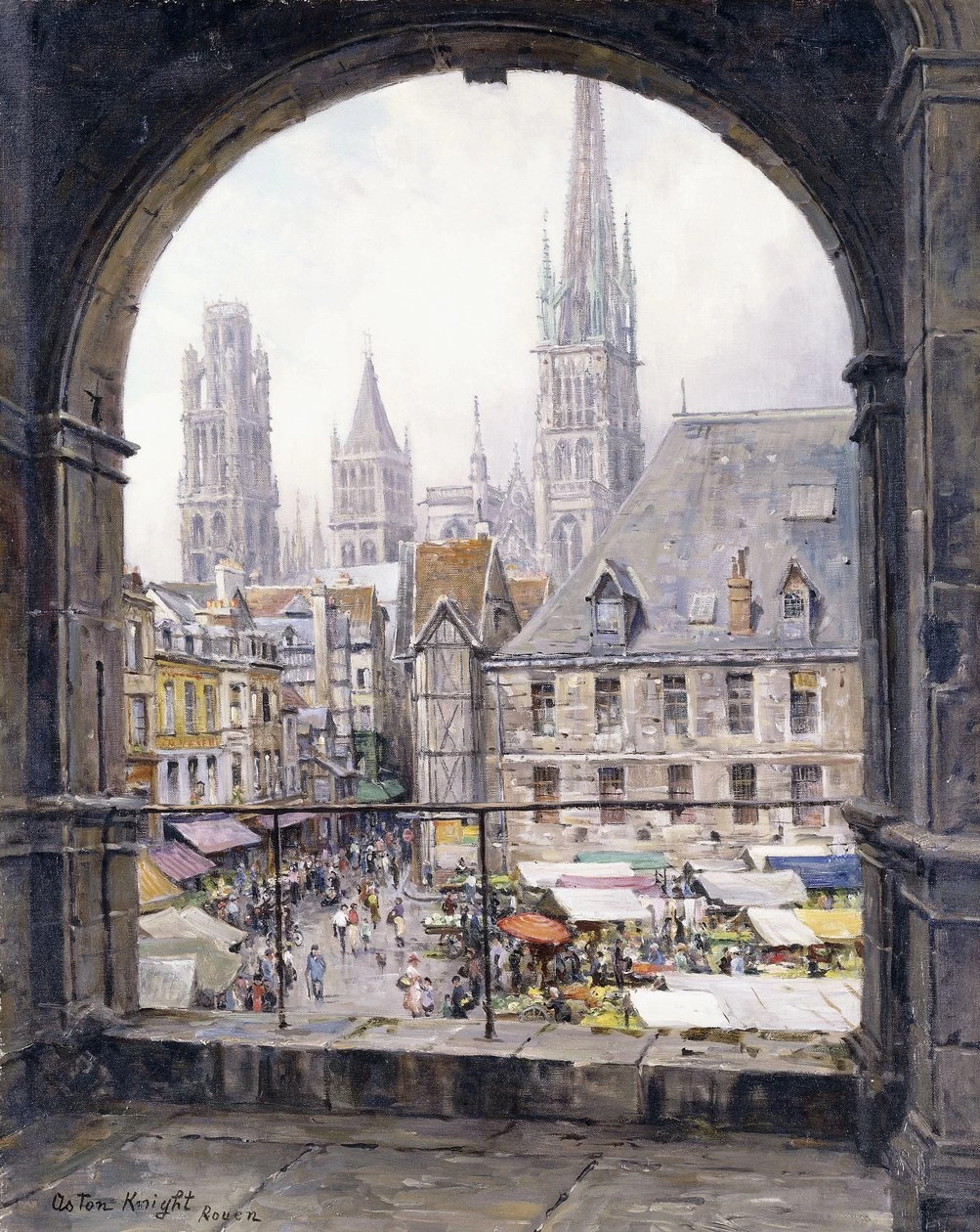 Piazza del Mercato, Rouen